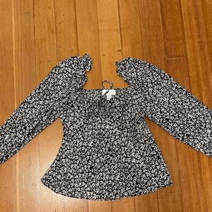 Topshop Peplum Tea Top